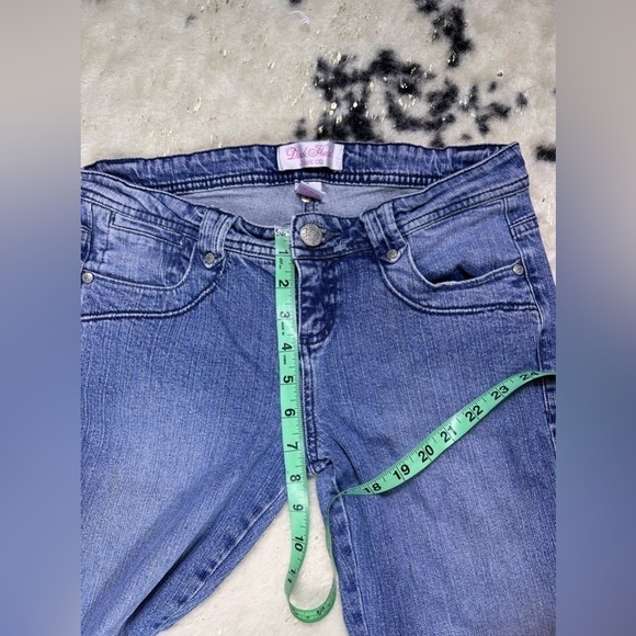 Duck Head Vintage Y2K Light Wash Low Rise Flare Leg Denim Jeans Size 5 - Picture 3 of 6